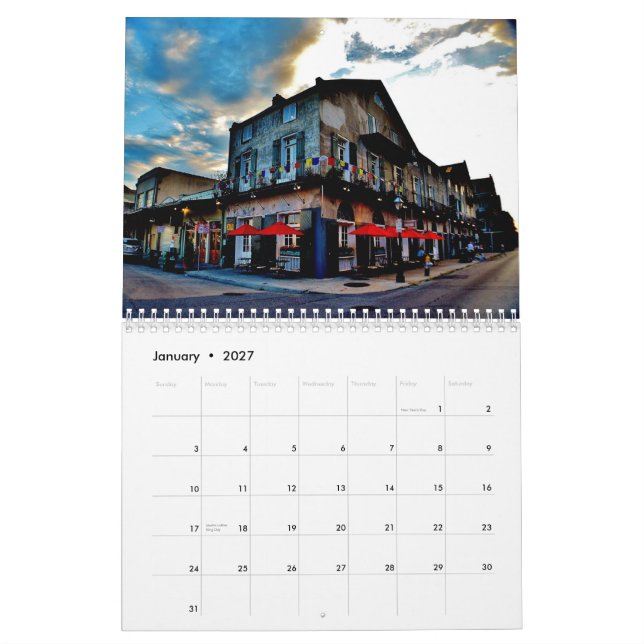 New Orleans 2014 Kalender (Jan 2027)