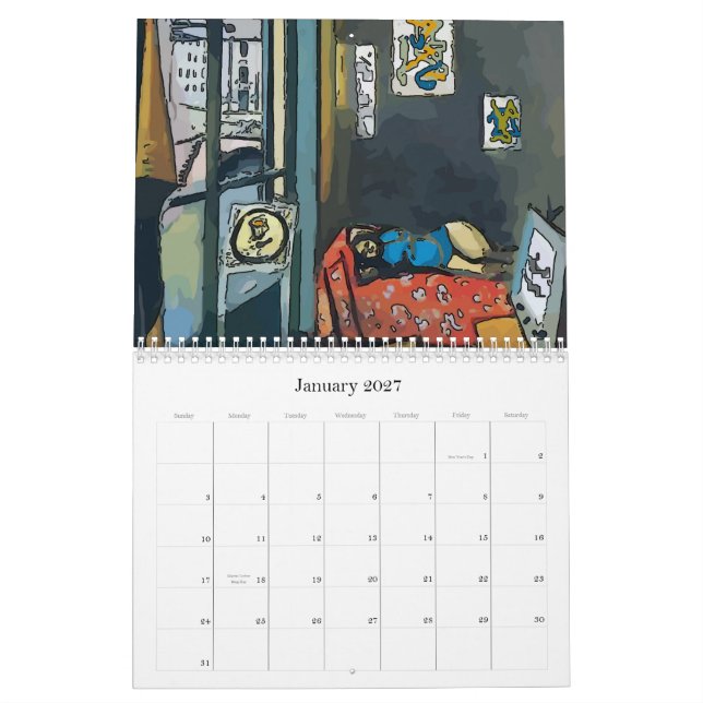 New Orleans Abstrakt Art Kalender (Jan 2027)