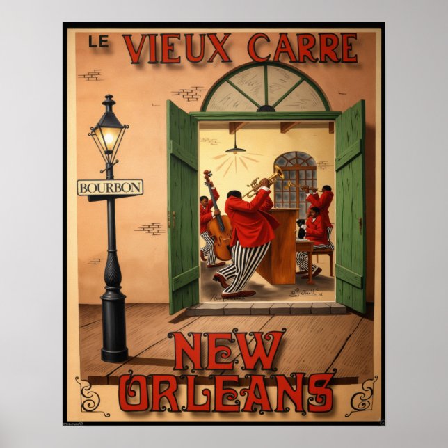 New Orleans-affisch Poster (Framsidan)