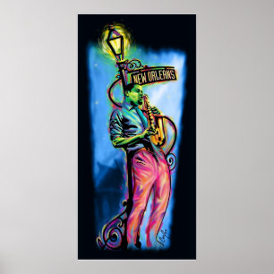 "New Orleans After Mörk" Poster