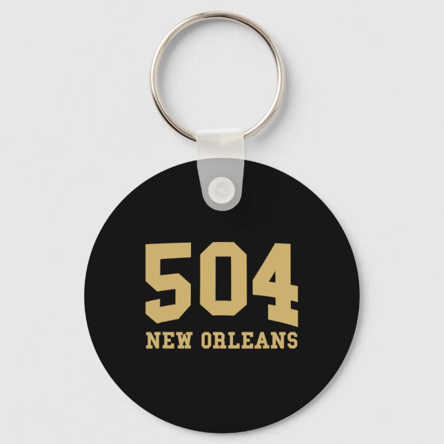 New Orleans Area Code 504 - Hometown Pride - Clic  Nyckelring (Framsida)