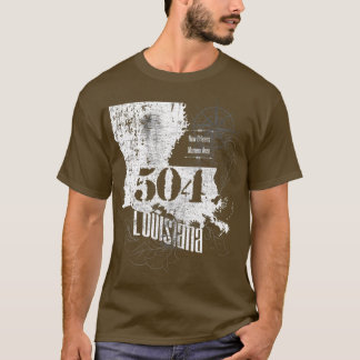 New Orleans Area Code 504 Louisiana Parish Coola T Shirt