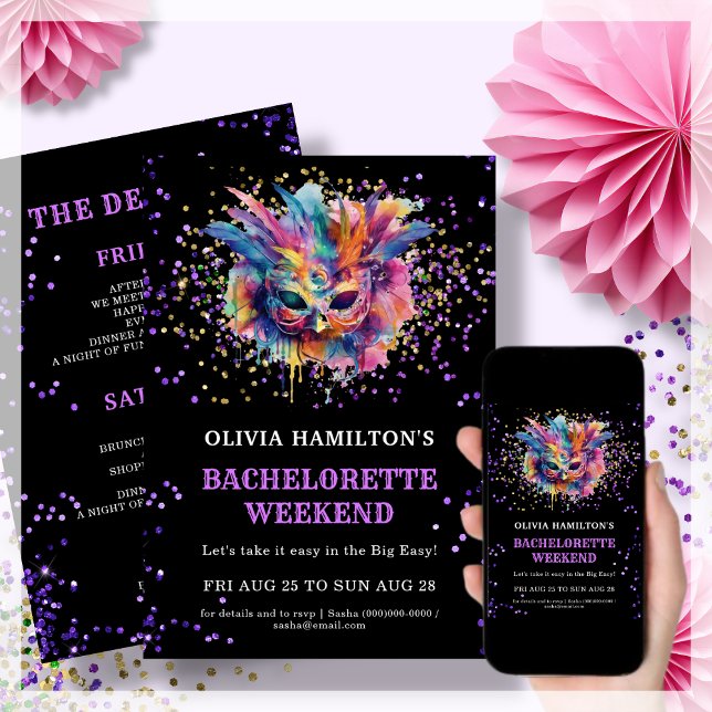 New Orleans | Bachelorette Helg Inbjudningar (Skapare uppladdad)