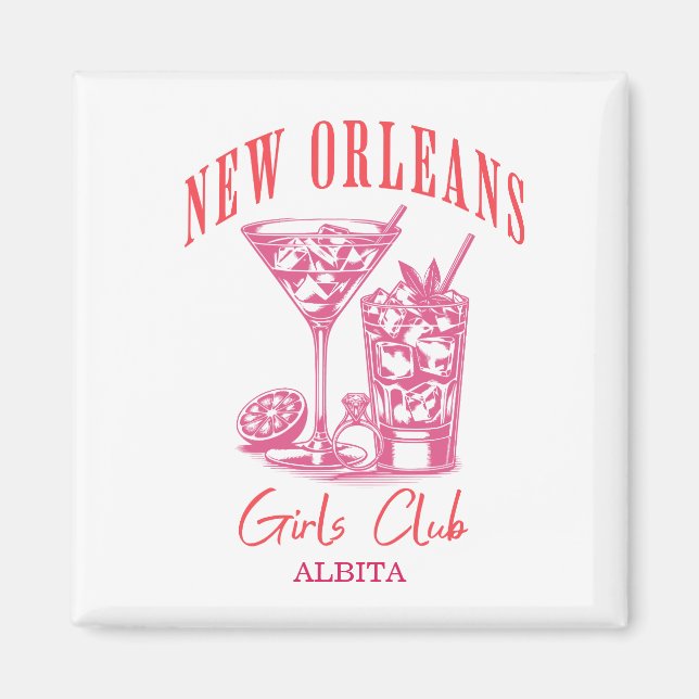 New Orleans bachelorette Magnet (Framsidan)