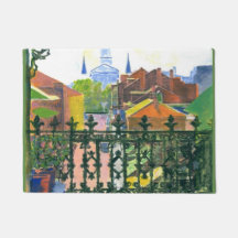 New Orleans Balcony, med kyrka