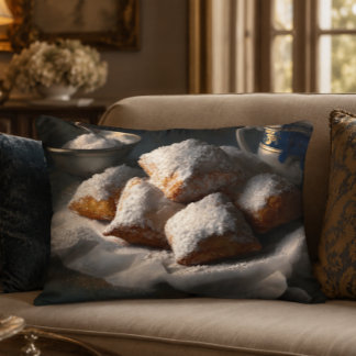 New Orleans Beignets Dekorativ Kudd Prydnadskudde