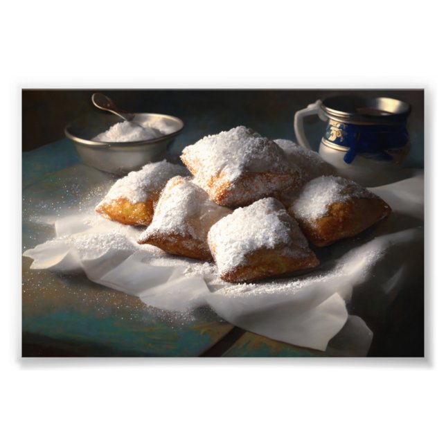 New Orleans Beignets, NOLA Fototryck (Framsidan)