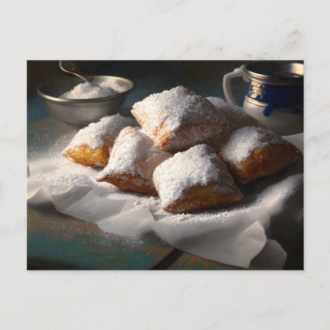 New Orleans Beignets vykort (Framsida)