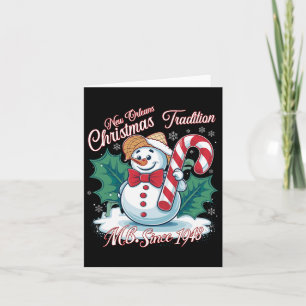 New Orleans Bingle jultradition Snögubbars Kort
