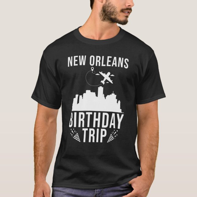 New Orleans Birthday New Orleans Birthday Resa T Shirt (Framsida)
