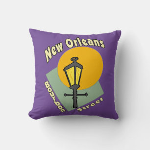 New Orleans Bourbon St. Dekorativ kudde