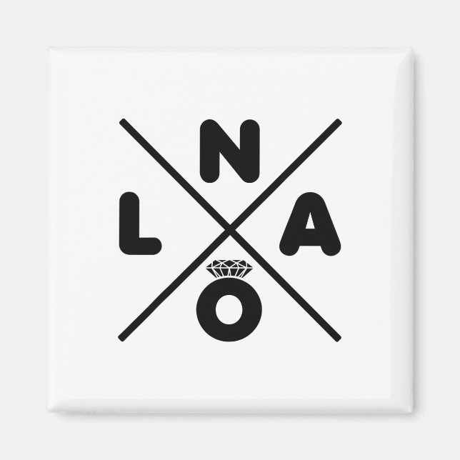New Orleans Bröllop Nola Bachelorette Party Groom Magnet (Framsidan)