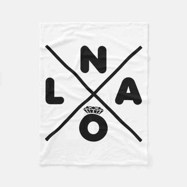 New Orleans Bröllop Nola Möhippa Brudgumme  Fleecefilt (Framsidan)