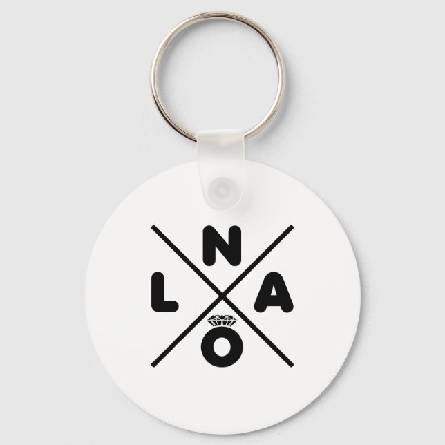 New Orleans Bröllop Nola Möhippa Brudgumme  Nyckelring (Framsida)