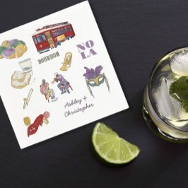 New Orleans Bröllop Pappersservett