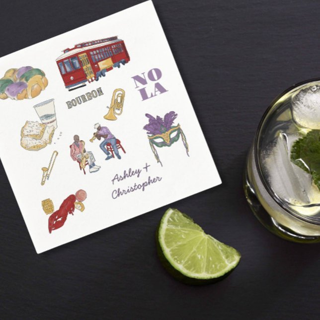 New Orleans Bröllop Pappersservett (Skapare uppladdad)