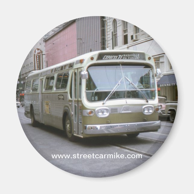 New Orleans Buss 1 Magnet (Framsidan)