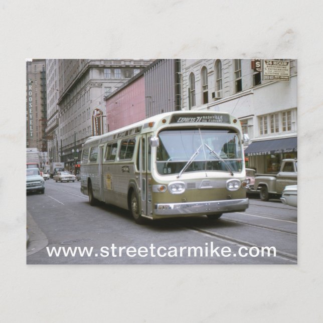 New Orleans Buss 1 Vykort (Framsida)