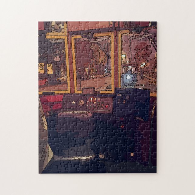 New Orleans Canal St Streetcar Jigszle Puzzle Pussel (Vertikal)