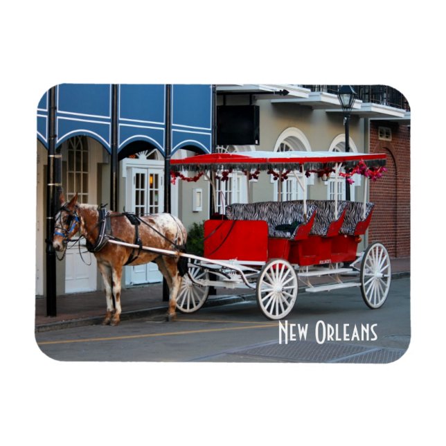 New Orleans Carriage Ride Magnet (Horisontell)