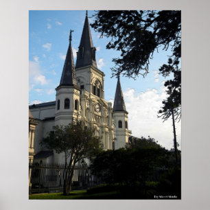 New Orleans Cathedral, 3D Stil Poster