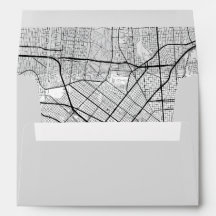 New Orleans City Karta Kuvert