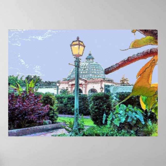 New Orleans City Park Grönt House Poster (Framsidan)