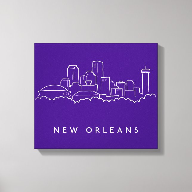 New Orleans City Skyline Canvastryck (Framsida)
