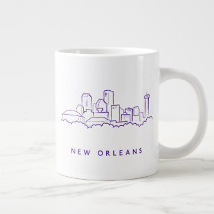 New Orleans City Skyline Jumbo Mugg
