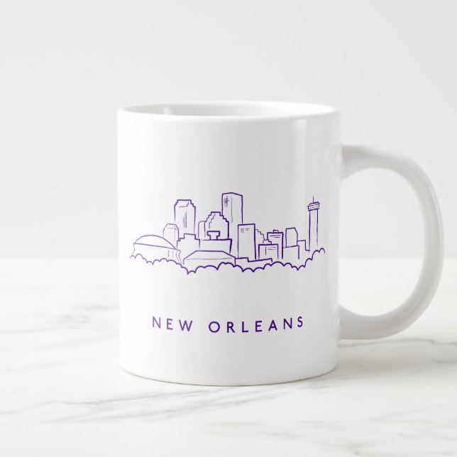 New Orleans City Skyline Jumbo Mugg (Höger)