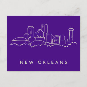 New Orleans City Skyline Vykort