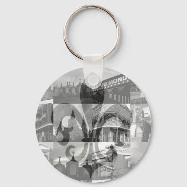 New Orleans Collage [Keychain] Nyckelring (Framsida)