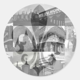 New Orleans Collage [Stickers] Runt Klistermärke