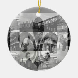 New Orleans Collage v.2 [prydnaden] Julgransprydnad Keramik