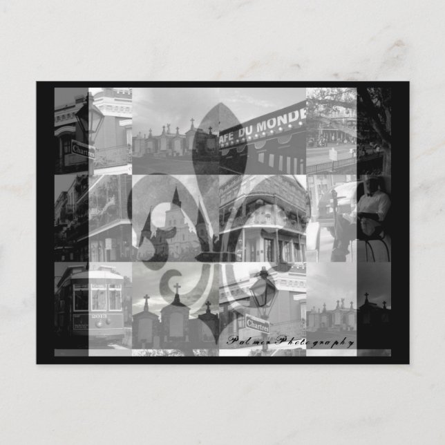New Orleans Collage [vykortet] Vykort (Framsida)