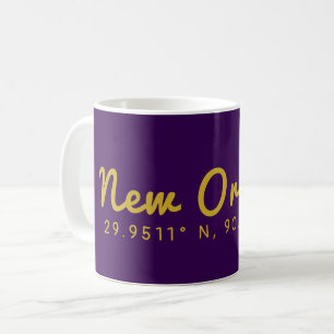 New Orleans Coordinates Kaffemugg