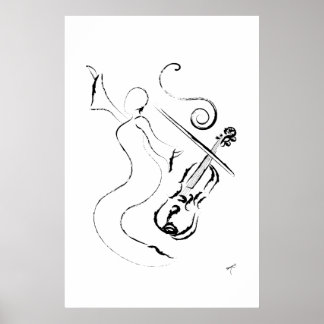 New Orleans Dam - Violin på Wrapped Canvas Poster