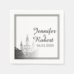 New Orleans Destination Wedding Napkin Pappersservett