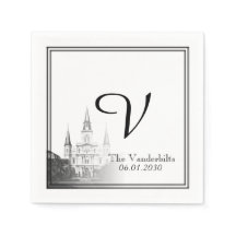 New Orleans Destination Wedding Napkin