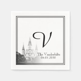 New Orleans Destination Wedding Napkin Pappersservett