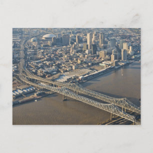 New Orleans Downtown Aerial Vykort