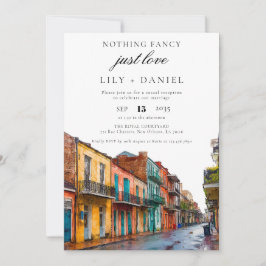 New Orleans Elopement Wedding Reception Inbjudningar
