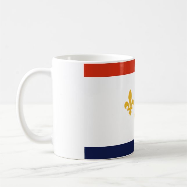 New Orleans Flagga Kaffemugg (Vänster)