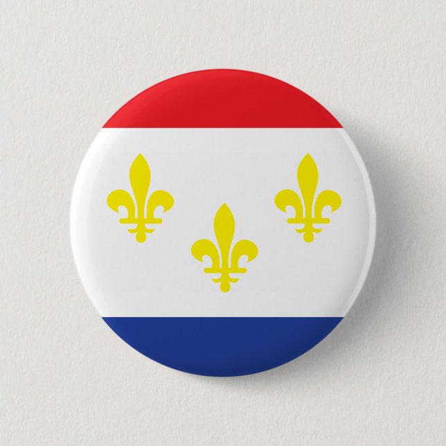 New Orleans flagga Knapp (Framsida)
