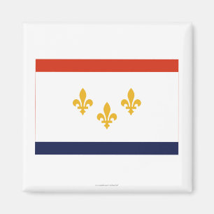 New Orleans flagga Magnet