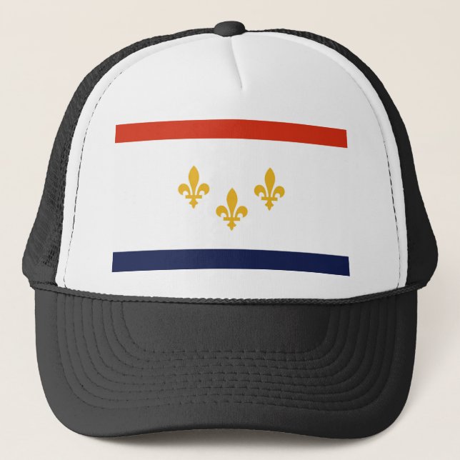New Orleans flagga Truckerkeps (Framsida)