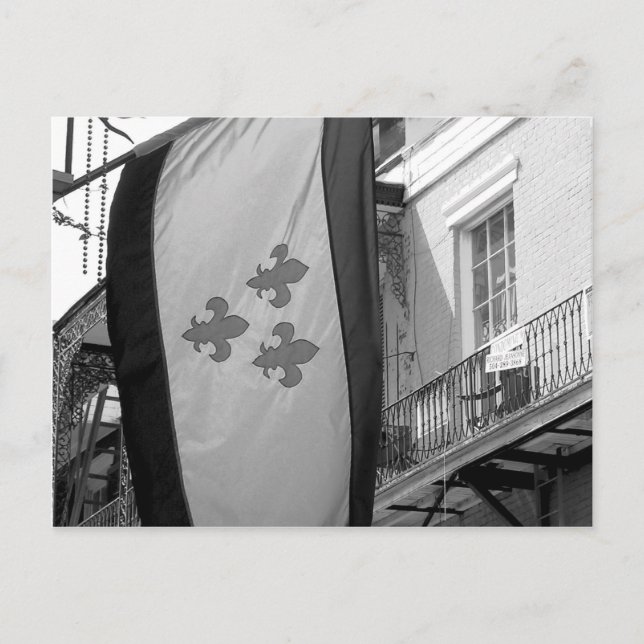 New Orleans Flagga Vykort (Framsida)