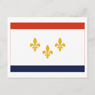 New Orleans Flagga Vykort