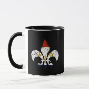 New Orleans Fleur De Lis NOLA flaggaLouisiana mugg