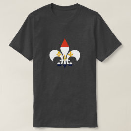 New Orleans Fleur De Lis NOLA flaggaLouisiana Tee